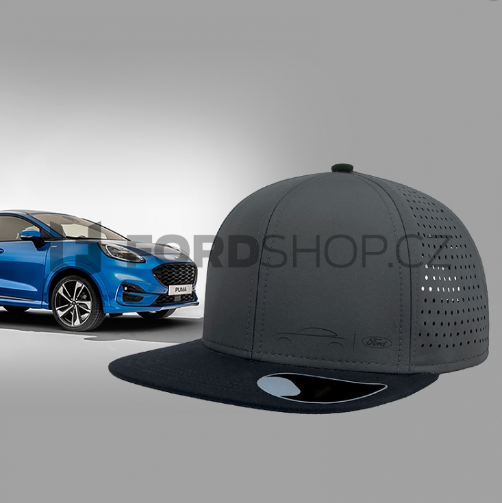 Baseballová čepice Ford Puma Flat Cap - šedá