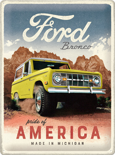 Levně Ford Bronco Pride cedule