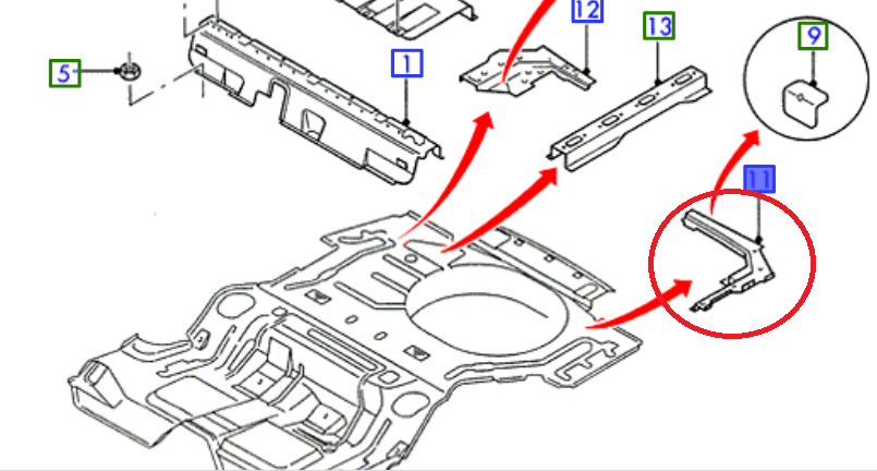 Plech - mezipodlaží