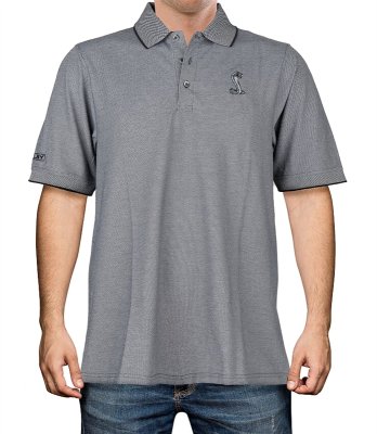 Tričko Shelby Oxford Pique Dark Grey Polo