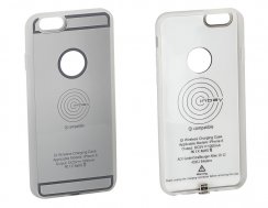 Nabíjecí pouzdro Qi pro IPhone 6/6S/7, stříbrné