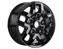 Kolo z lehké slitiny 16" Provedení s 5 x 2 paprsky, Ebony Black High Gloss