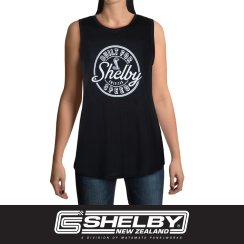 Tričko Shelby Ladies Built for Speed relaxed black tank
