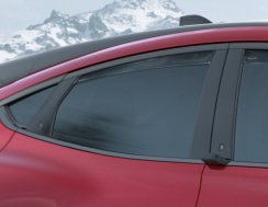 ClimAir®* Deflektor bočního okna na okna zadních dveří, v černé barvě