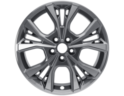 Kolo z lehké slitiny 18" Provedení s 5 paprsky Y, Rockmetallic, frézovaný povrch