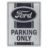 Plechová značka Ford Parking Only - bílá