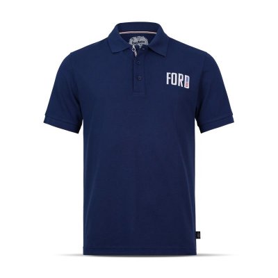 Polo triko Ford Heritage, námořnická modrá - Velikost: L