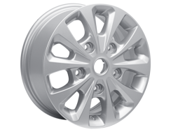 Kolo z lehké slitiny 16" Provedení s 10 paprsky v barvě Sparkle Silver
