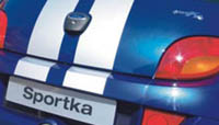 Tuningové pruhy stříbrné Ford Ka