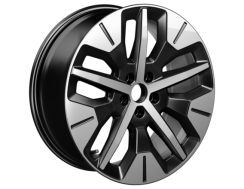 Kolo z lehké slitiny 19" přední, provedení s 5 paprsky, Absolute Black a Bright Machined