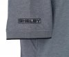 Tričko Shelby Oxford Pique Dark Grey Polo - Velikost: L