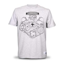 Tričko Ford Mustang Blackline šedé