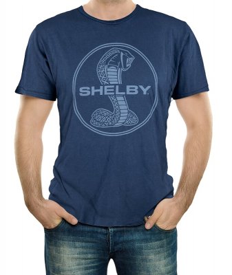 Tričko Shelby Mineral Wash Navy - Velikost: S