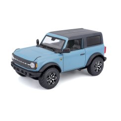 Modrý model Ford Bronco 2021 v meřítku 1 : 24