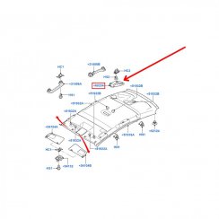 Kryt upevnění bezpečnostního pásu Ford S-MAX / Galaxy