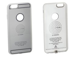 Nabíjecí pouzdro Qi pro IPhone 6/6S/7, stříbrné