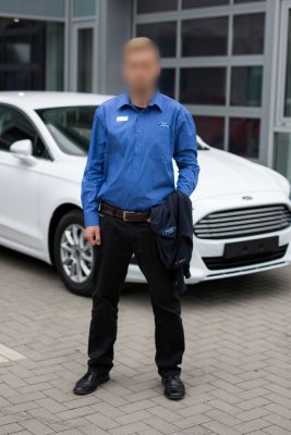 Pánská košile Ford s dlouhým rukávem - Velikost: M