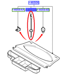 Popruh - upevnění zadní zavazadlové police