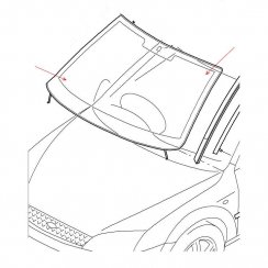 Čelní sklo Ford Escort/Orion