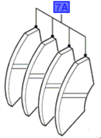 Sada - vložka brzdové čelisti