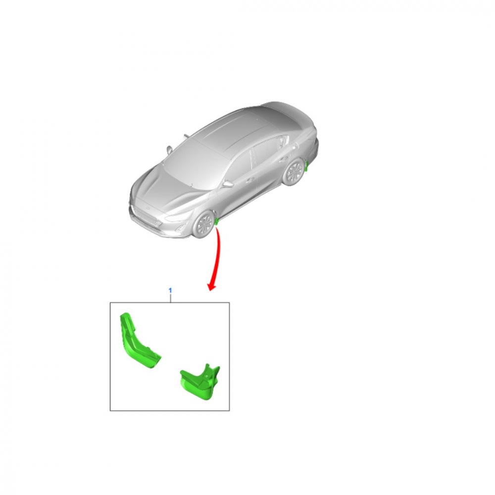 Přední lapače nečistot Ford Focus