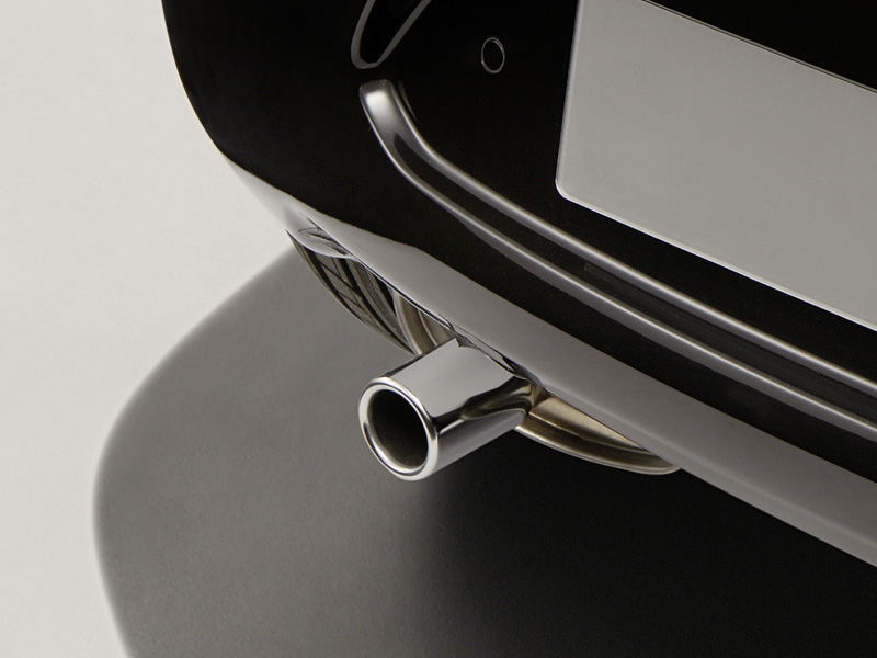 Koncovka výfuku z pochromované nerezové oceli