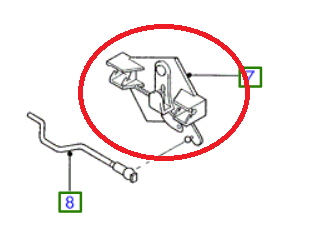 Uvolň. páka - dveřní plnění palivové nádrže