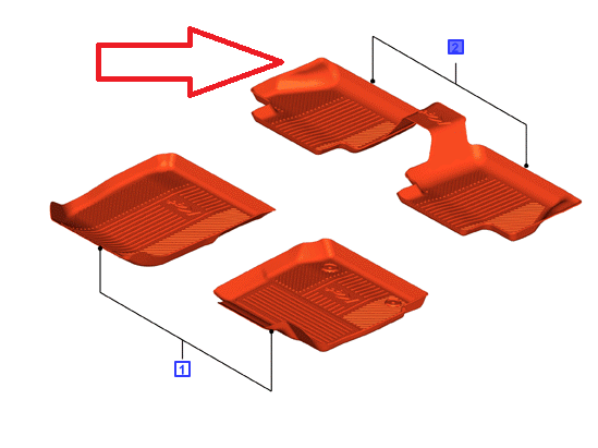 Rohož - zadní podlaha