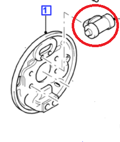 Válec - zadní brzda
