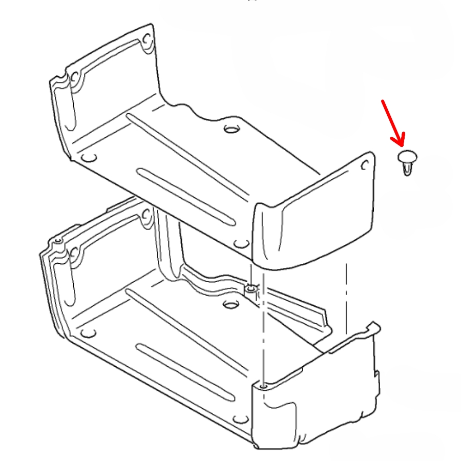 Spona uchycení spodního krytu motoru Ford Galaxy