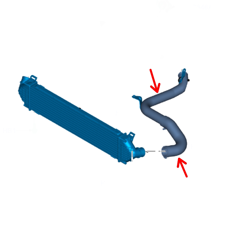 Hadice INTERCOOLERU Ford