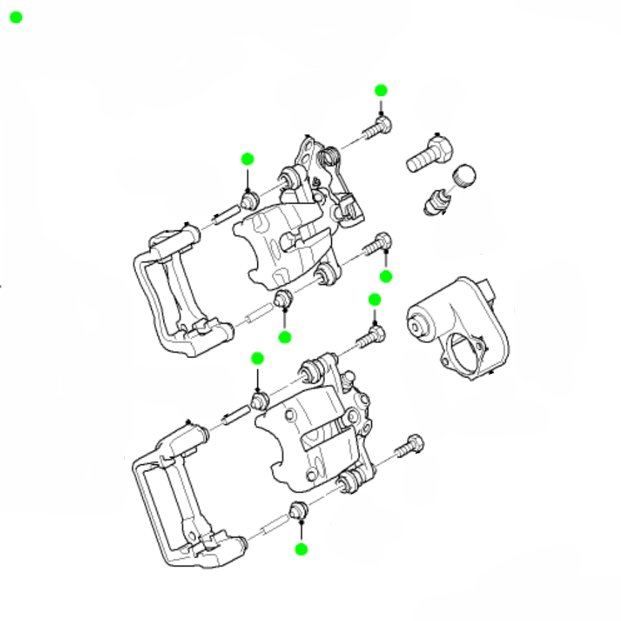 Sada čepů brzdiče Ford