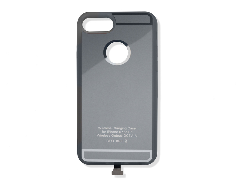Levně Nabíjecí pouzdro Qi pro IPhone 6+/7+, stříbrné